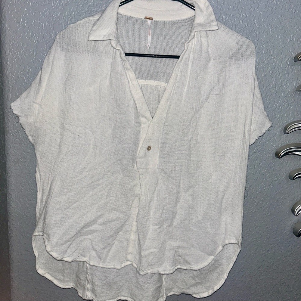 Free People White Blouse